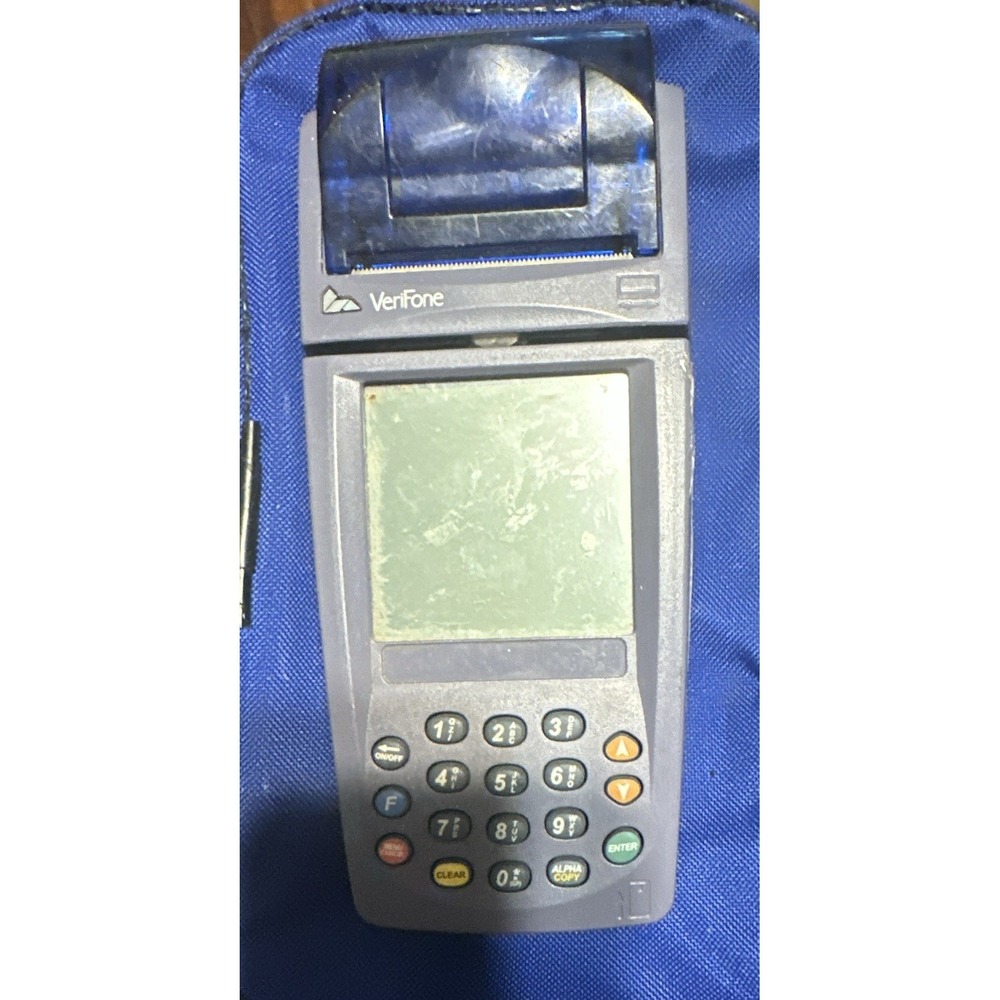 VeriFone NURIT 8020 Wireless Credit Card Terminal POS Reader Blue 8020US11E01